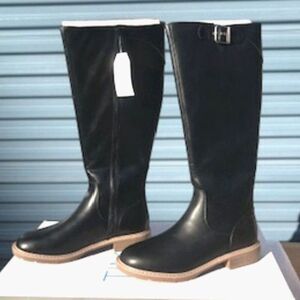 Tall Riding Boots . Size: 10 . w/ Side Zip Closure & Memory Foam . New in Box